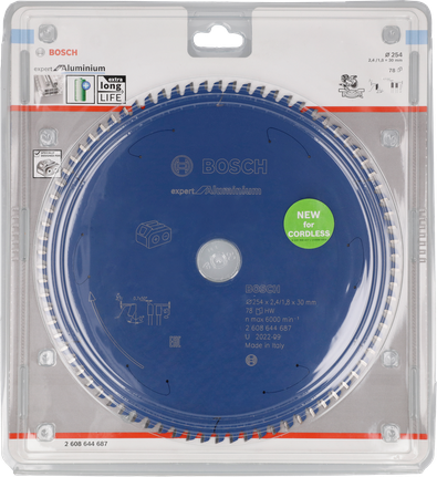 Tarcza tnąca Bosch Expert for Aluminium 254 mm do pił akumulatorowych.